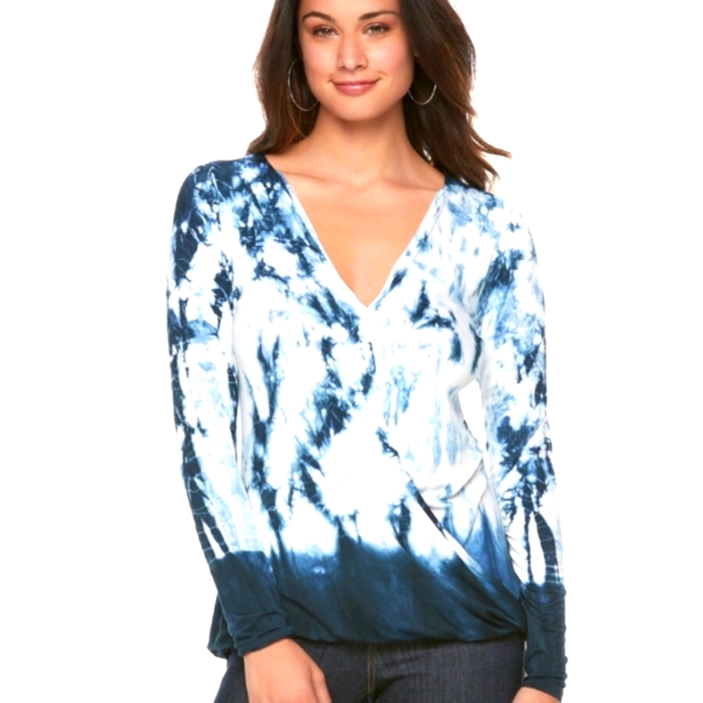 Rock & Republic Drape Front Knit Top